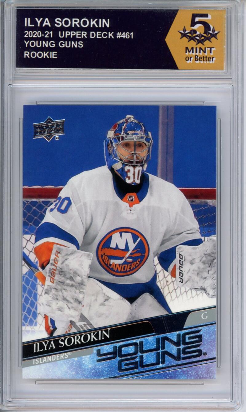 HCWPP - 2020-21 Upper Deck YG #461 Ilya Sorokin Graded Rookie RC - 294339 Image 1