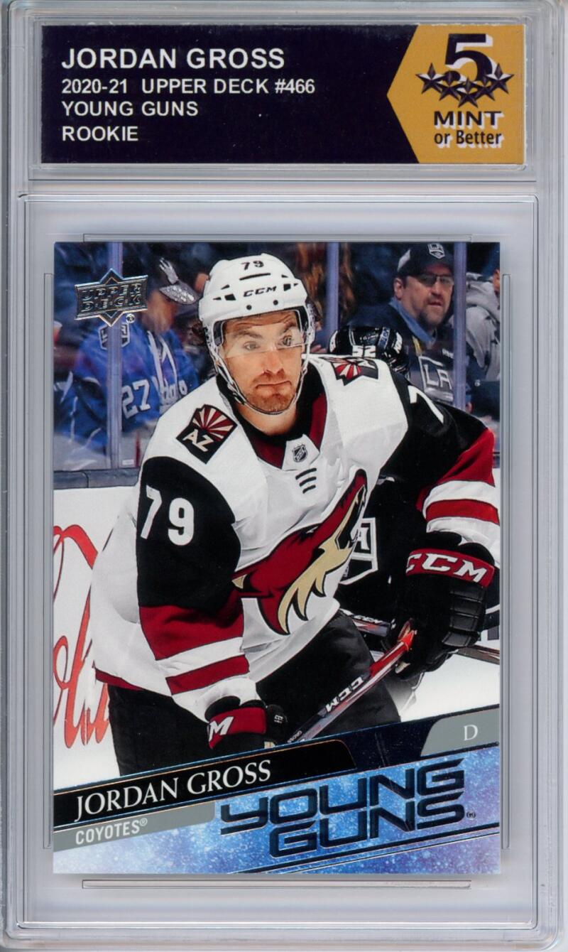 HCWPP - 2020-21 Upper Deck YG #466 Jordan Gross Graded Rookie RC - 294344 Image 1