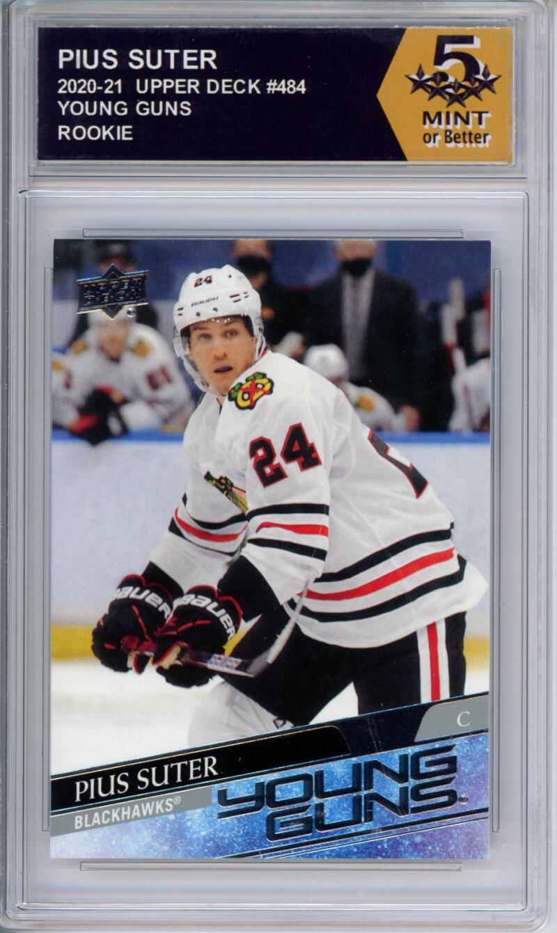 HCWPP - 2020-21 Upper Deck YG #484 Pius Suter Graded Rookie RC - 294361 Image 1