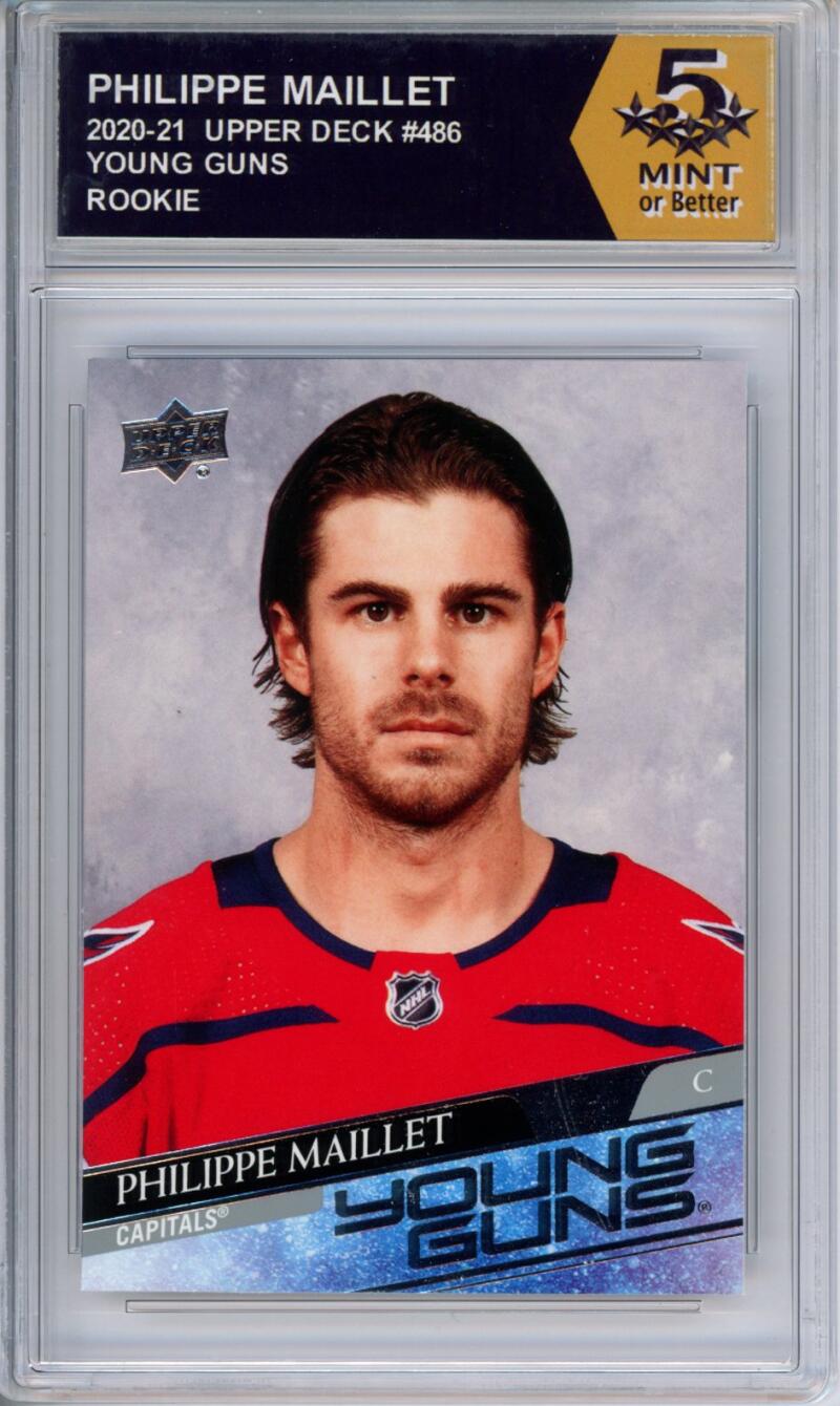 HCWPP - 2020-21 Upper Deck YG #486 Philippe Maillet Graded Rookie RC - 294363 Image 1