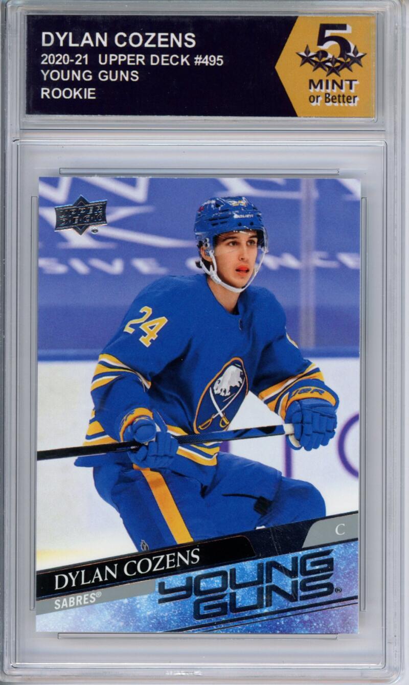 HCWPP - 2020-21 Upper Deck YG #495 Dylan Cozens Graded Rookie RC - 294372 Image 1