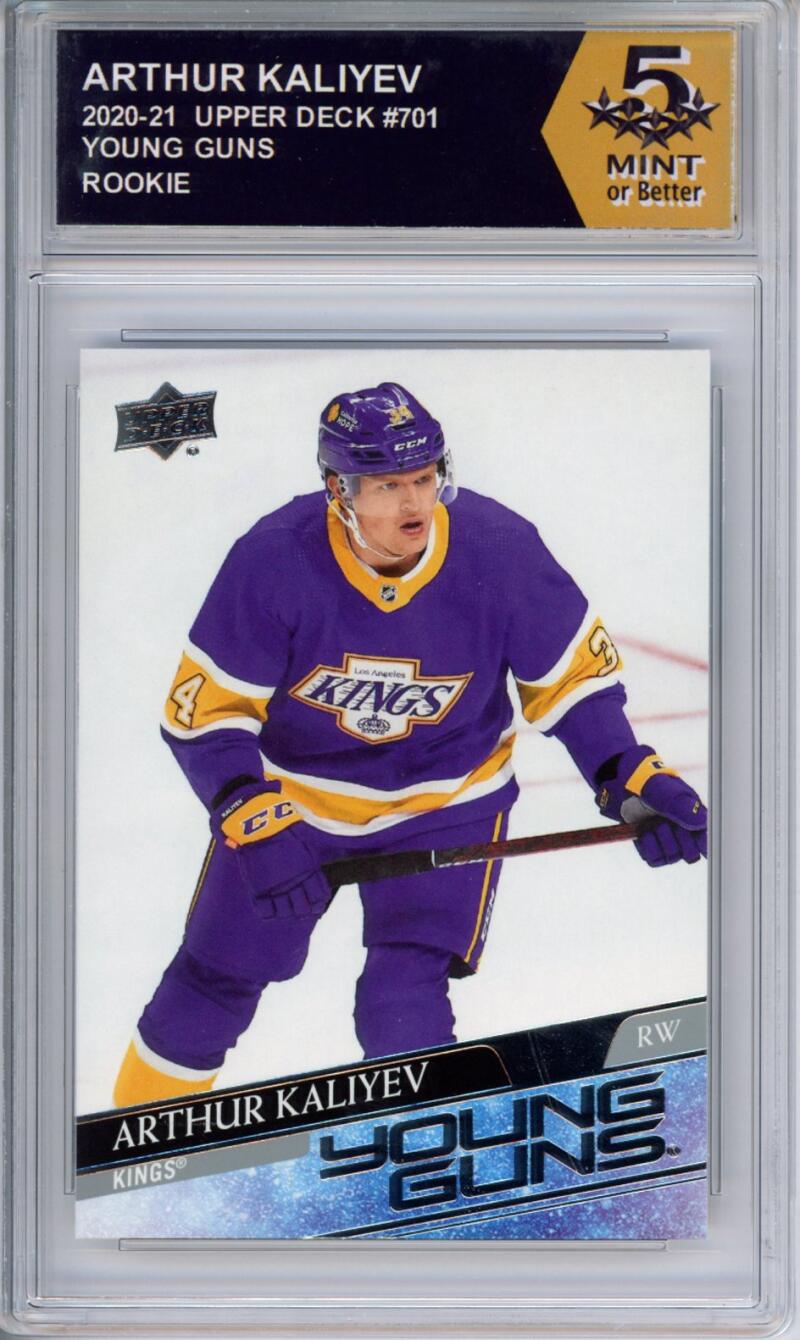 HCWPP - 2020-21 Upper Deck YG #701 Arthur Kaliyev Graded Rookie RC - 294378 Image 1