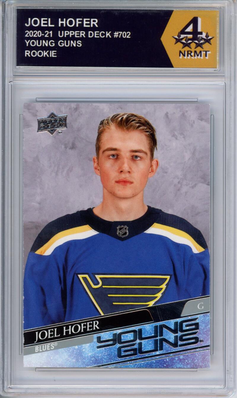 HCWPP - 2020-21 Upper Deck YG #702 Joel Hofer Graded Rookie RC - 294408 Image 1