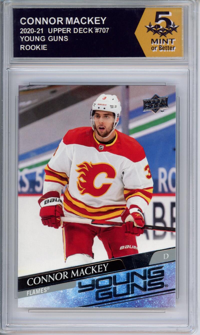 HCWPP - 2020-21 Upper Deck YG #707 Connor Mackey Graded Rookie RC - 294383 Image 1