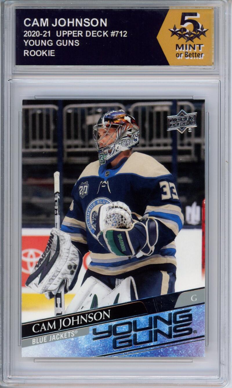 HCWPP - 2020-21 Upper Deck YG #712 Cam Johnson Graded Rookie RC - 294388 Image 1