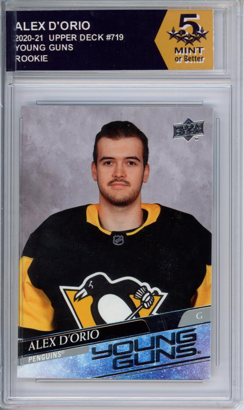 HCWPP - 2020-21 Upper Deck YG #719 Alex D'Orio Graded Rookie RC - 294395 Image 1