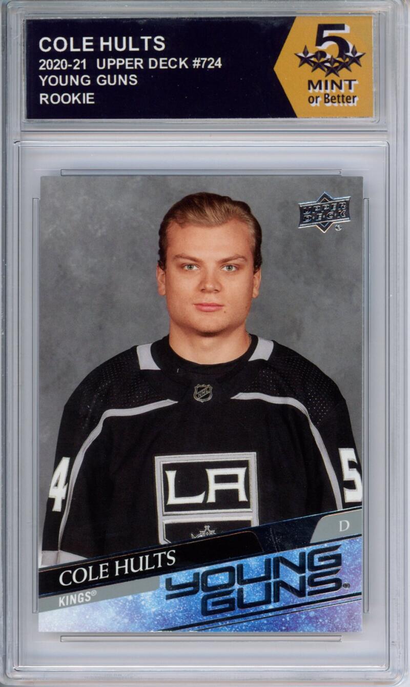 HCWPP - 2020-21 Upper Deck YG #724 Cole Hults Graded Rookie RC - 294400 Image 1