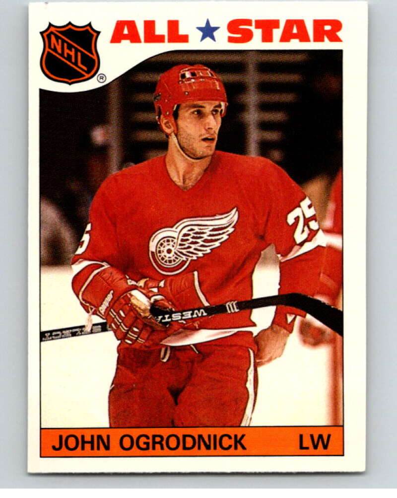 1985-86 Topps Sticker Inserts #1 John Ogrodnick  Detroit Red Wings  V52733 Image 1