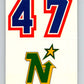 1985-86 Topps Sticker Inserts #29B 47/Minnesota North Stars   V52843 Image 1