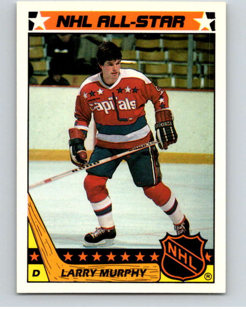 1987-88 Topps Stickers #7 Larry Murphy  Washington Capitals  V52877 Image 1