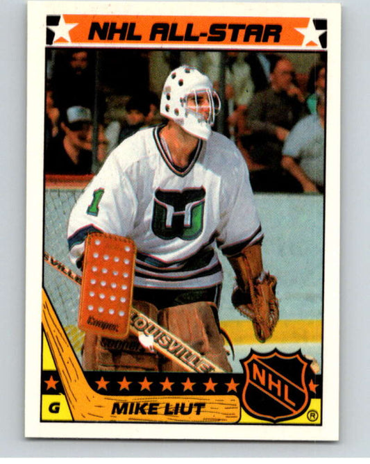 1987-88 Topps Stickers #8 Mike Liut  Hartford Whalers  V52879 Image 1