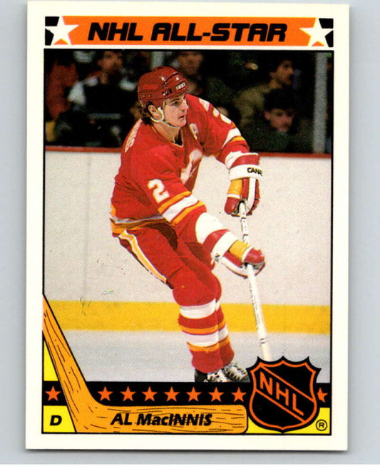 1987-88 Topps Stickers #9 Al MacInnis  Calgary Flames  V52881 Image 1