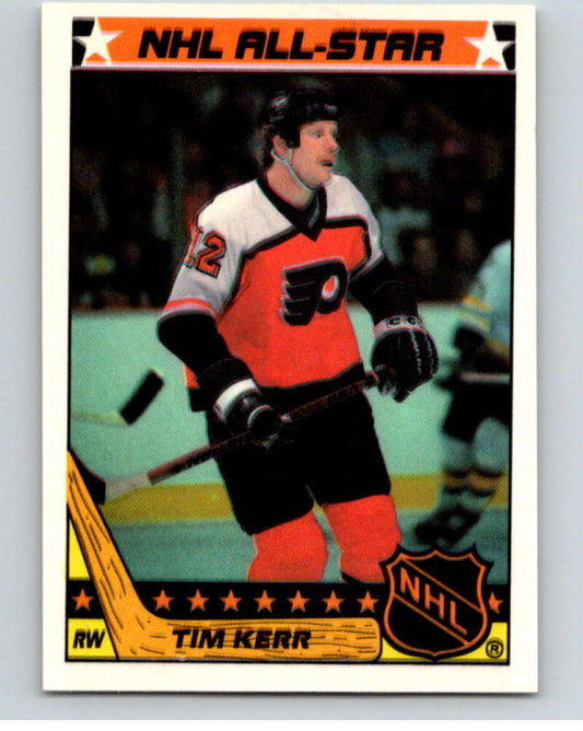 1987-88 Topps Stickers #10 Tim Kerr  Philadelphia Flyers  V52883 Image 1