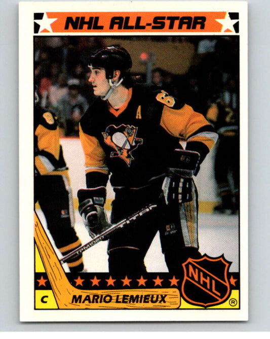 1987-88 Topps Stickers #11 Mario Lemieux  Pittsburgh Penguins  V52885 Image 1
