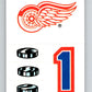 1987-88 Topps Stickers #15 Detroit Red Wings   V52892 Image 1
