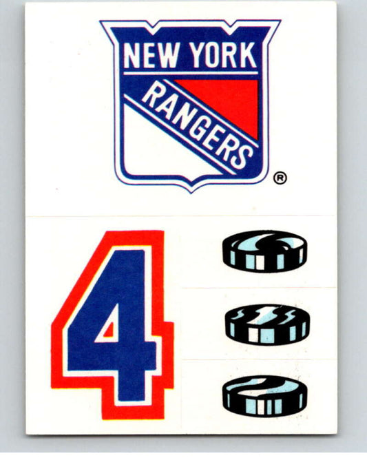 1987-88 Topps Stickers #17 New York Rangers   V52897 Image 1
