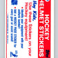 1987-88 Topps Stickers #17 New York Rangers   V52897 Image 2