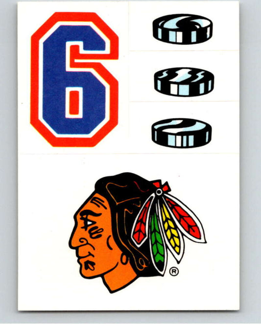 1987-88 Topps Stickers #21 Chicago Blackhawks   V52906 Image 1