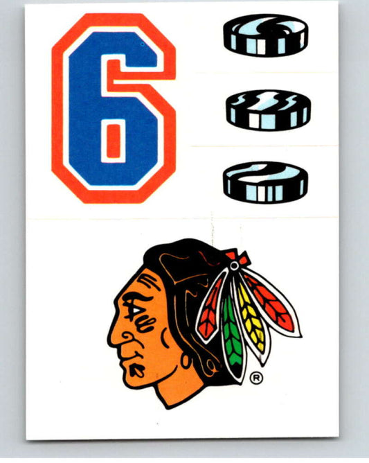 1987-88 Topps Stickers #21 Chicago Blackhawks   V52907 Image 1