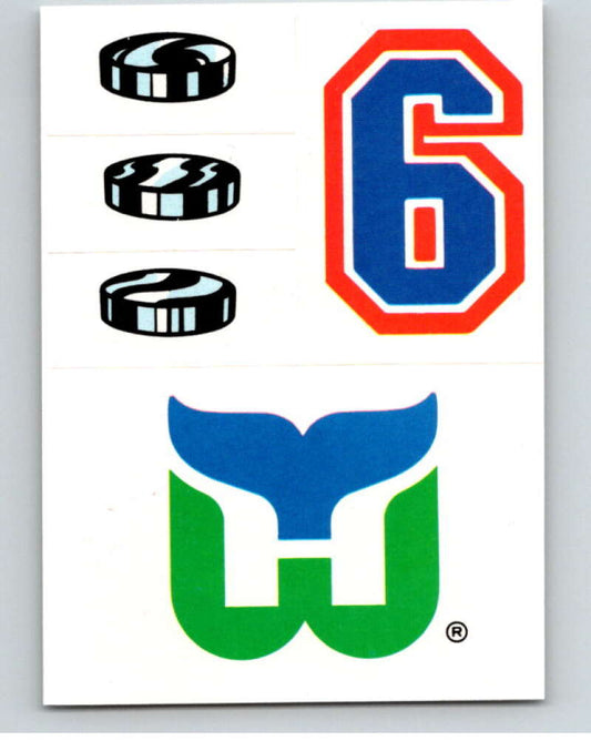 1987-88 Topps Stickers #25 Hartford Whalers   V52915 Image 1