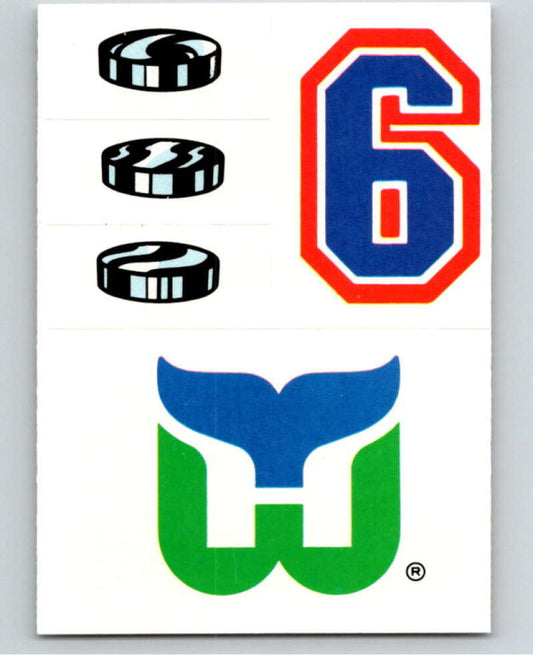 1987-88 Topps Stickers #25 Hartford Whalers   V52916 Image 1