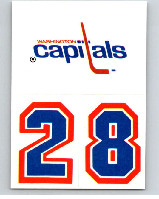 1987-88 Topps Stickers #30 Washington Capitals    V52928 Image 1