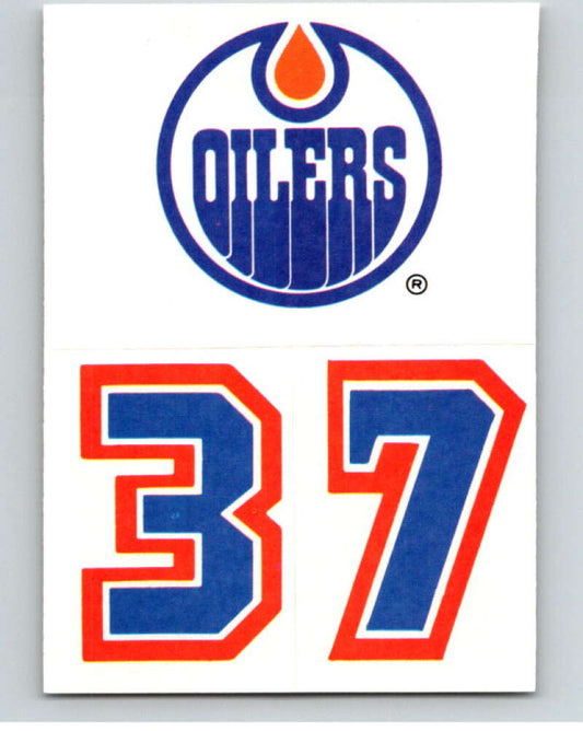 1987-88 Topps Stickers #33 Edmonton Oilers   V52934 Image 1