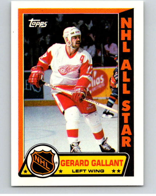 1989-90 Topps Stickers #2 Gerard Gallant  Detroit Red Wings  V52939 Image 1