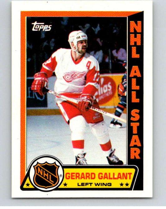 1989-90 Topps Stickers #2 Gerard Gallant  Detroit Red Wings  V52941 Image 1