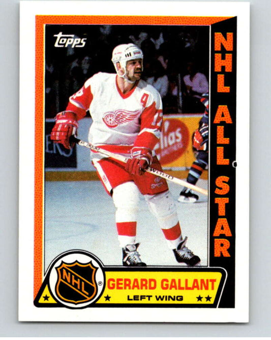 1989-90 Topps Stickers #2 Gerard Gallant  Detroit Red Wings  V52943 Image 1
