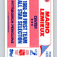 1989-90 Topps Stickers #3 Mario Lemieux  Pittsburgh Penguins  V52945 Image 2