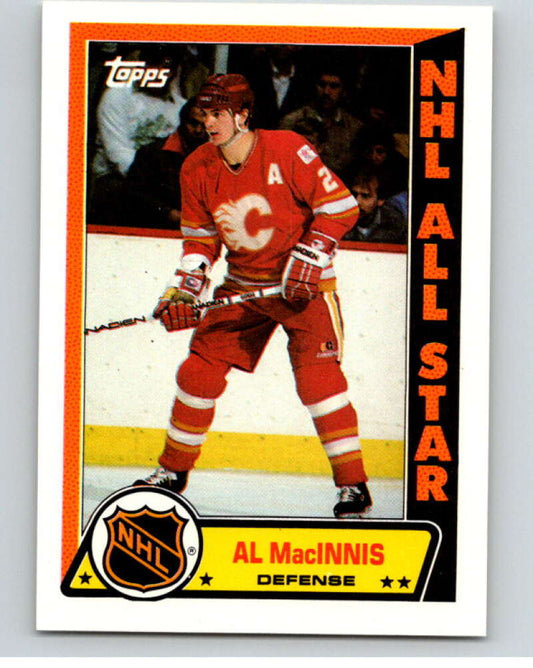 1989-90 Topps Stickers #4 Al MacInnis  Calgary Flames  V52948 Image 1