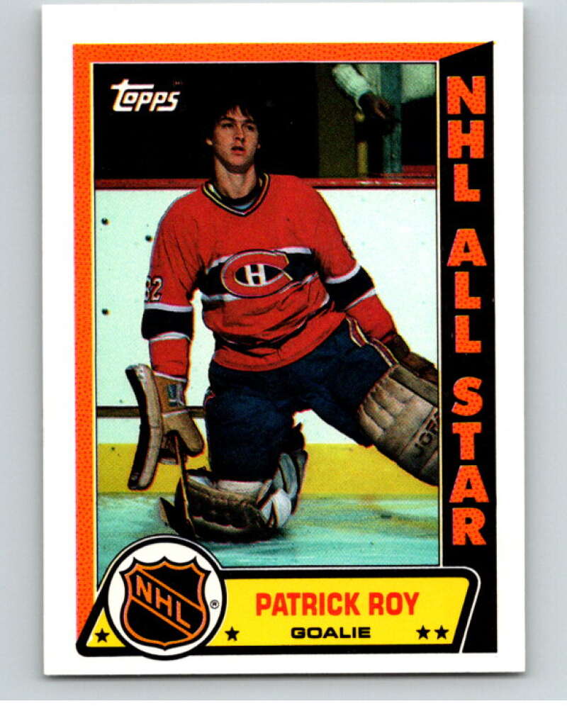 1989-90 Topps Stickers #6 Patrick Roy  Montreal Canadiens  V52956 Image 1