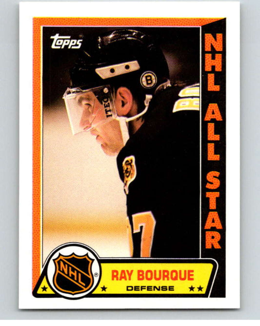 1989-90 Topps Stickers #7 Ray Bourque  Boston Bruins  V52960 Image 1