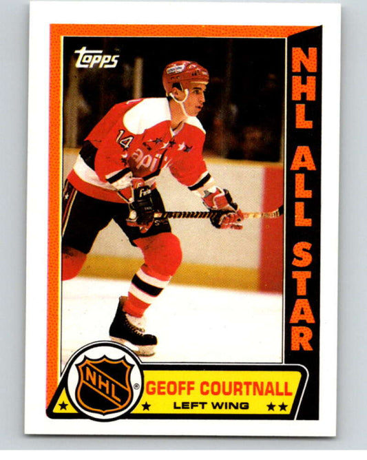 1989-90 Topps Stickers #9 Geoff Courtnall  Washington Capitals  V52965 Image 1