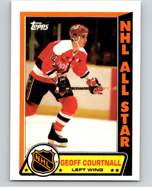 1989-90 Topps Stickers #9 Geoff Courtnall  Washington Capitals  V52968 Image 1