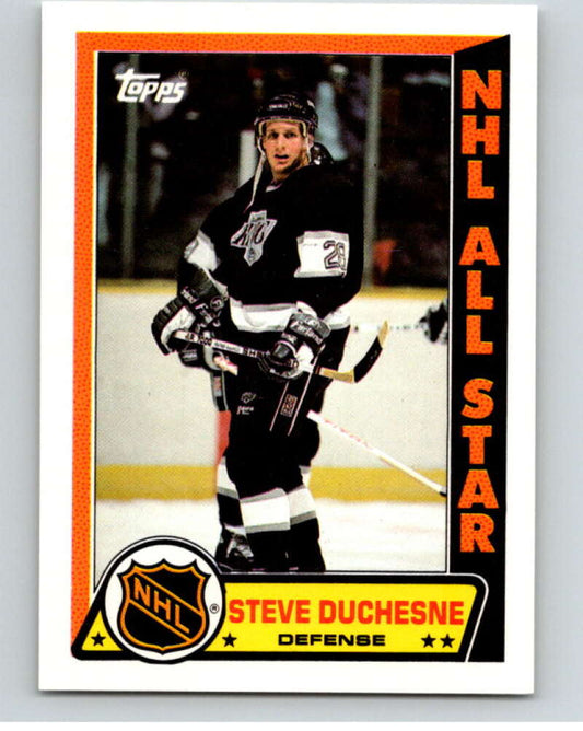 1989-90 Topps Stickers #10 Steve Duchesne  Los Angeles Kings  V52970 Image 1
