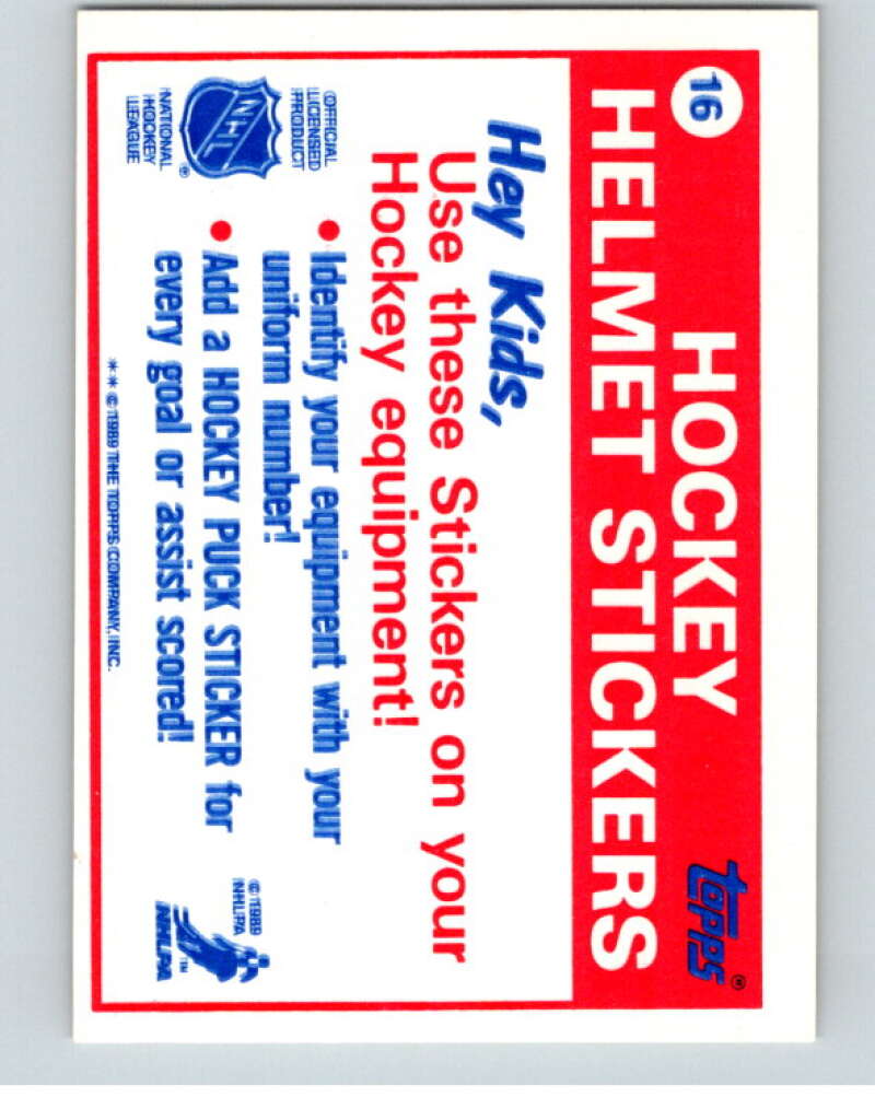 1989-90 Topps Stickers #16 Pittsburgh Penguins   V52978 Image 2