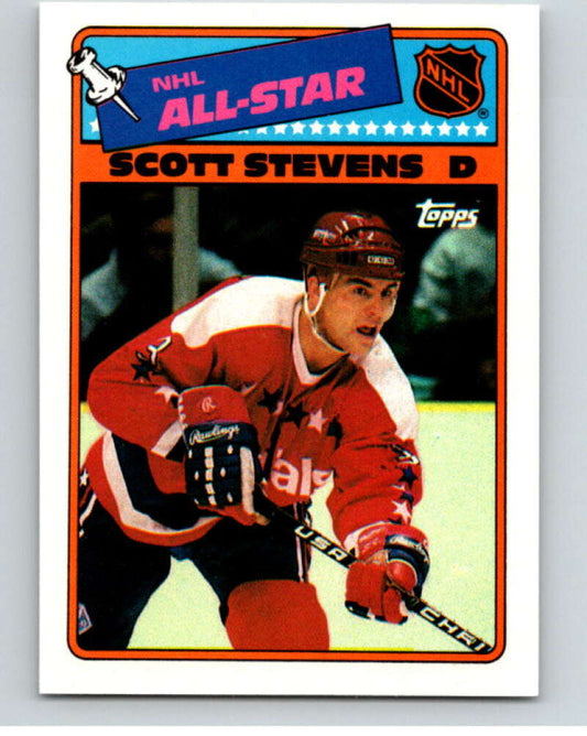 1988-89 Topps Stickers #4 Scott Stevens  Washington Capitals  V53017 Image 1