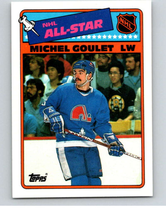 1988-89 Topps Stickers #7 Michel Goulet  Quebec Nordiques  V53027 Image 1