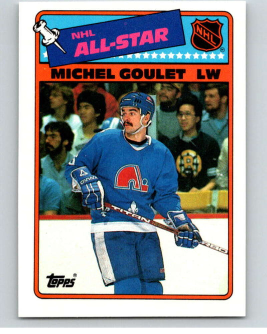 1988-89 Topps Stickers #7 Michel Goulet  Quebec Nordiques  V53029 Image 1