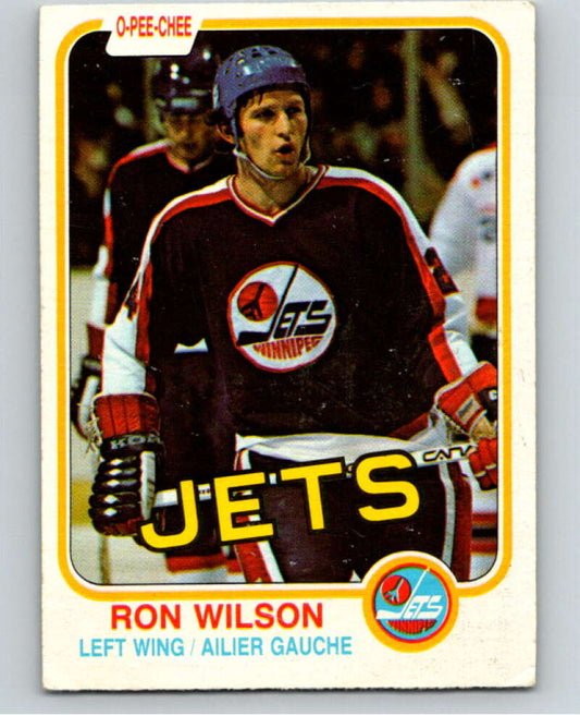 1981-82 O-Pee-Chee #377 Ron Wilson  Winnipeg Jets  V53059 Image 1