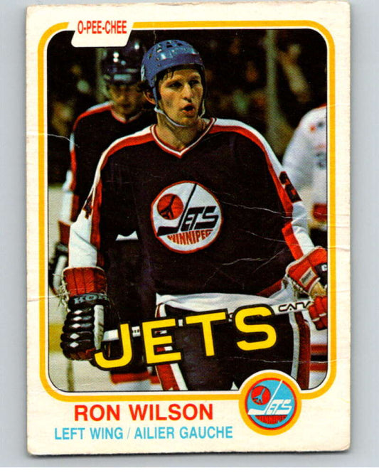 1981-82 O-Pee-Chee #377 Ron Wilson  Winnipeg Jets  V53060 Image 1