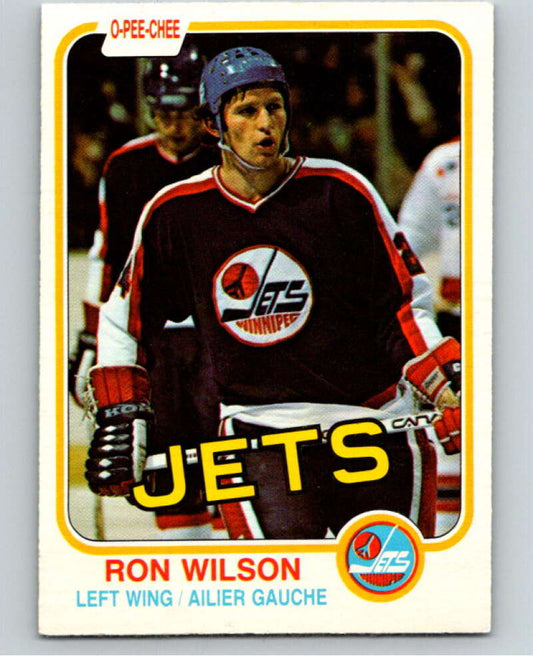 1981-82 O-Pee-Chee #377 Ron Wilson  Winnipeg Jets  V53064 Image 1