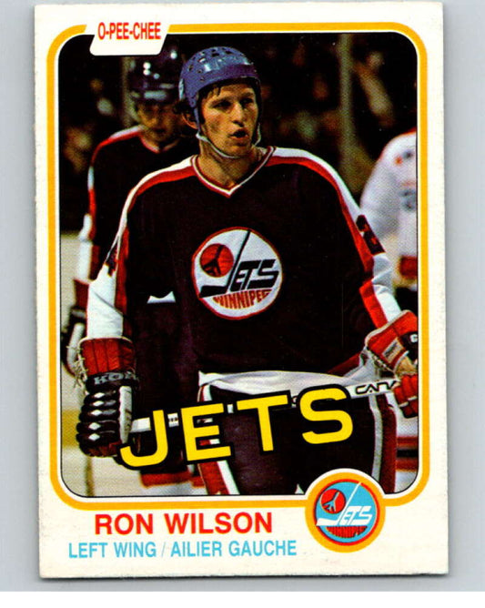 1981-82 O-Pee-Chee #377 Ron Wilson  Winnipeg Jets  V53065 Image 1