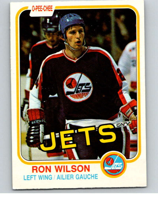 1981-82 O-Pee-Chee #377 Ron Wilson  Winnipeg Jets  V53067 Image 1