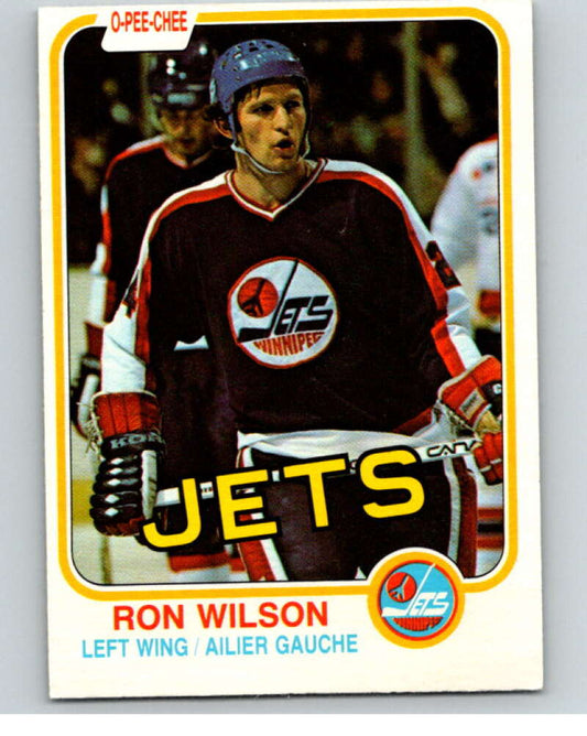 1981-82 O-Pee-Chee #377 Ron Wilson  Winnipeg Jets  V53068 Image 1