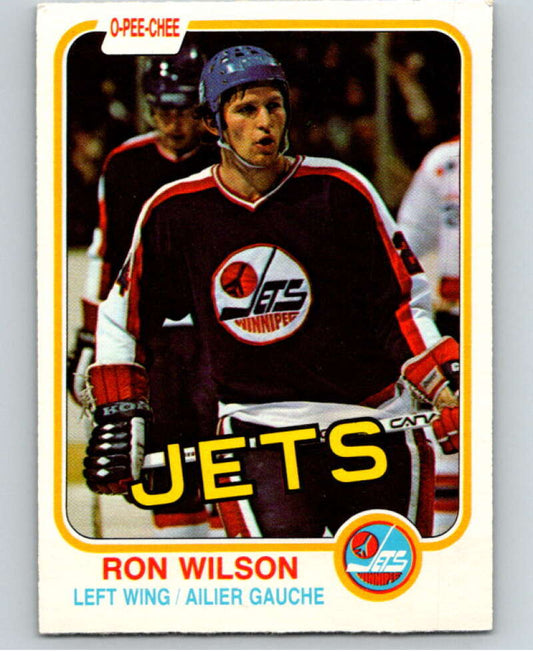 1981-82 O-Pee-Chee #377 Ron Wilson  Winnipeg Jets  V53069 Image 1