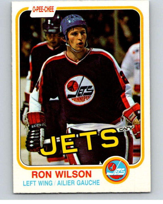 1981-82 O-Pee-Chee #377 Ron Wilson  Winnipeg Jets  V53070 Image 1