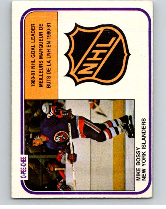 1981-82 O-Pee-Chee #382 Mike Bossy LL  New York Islanders  V53111 Image 1